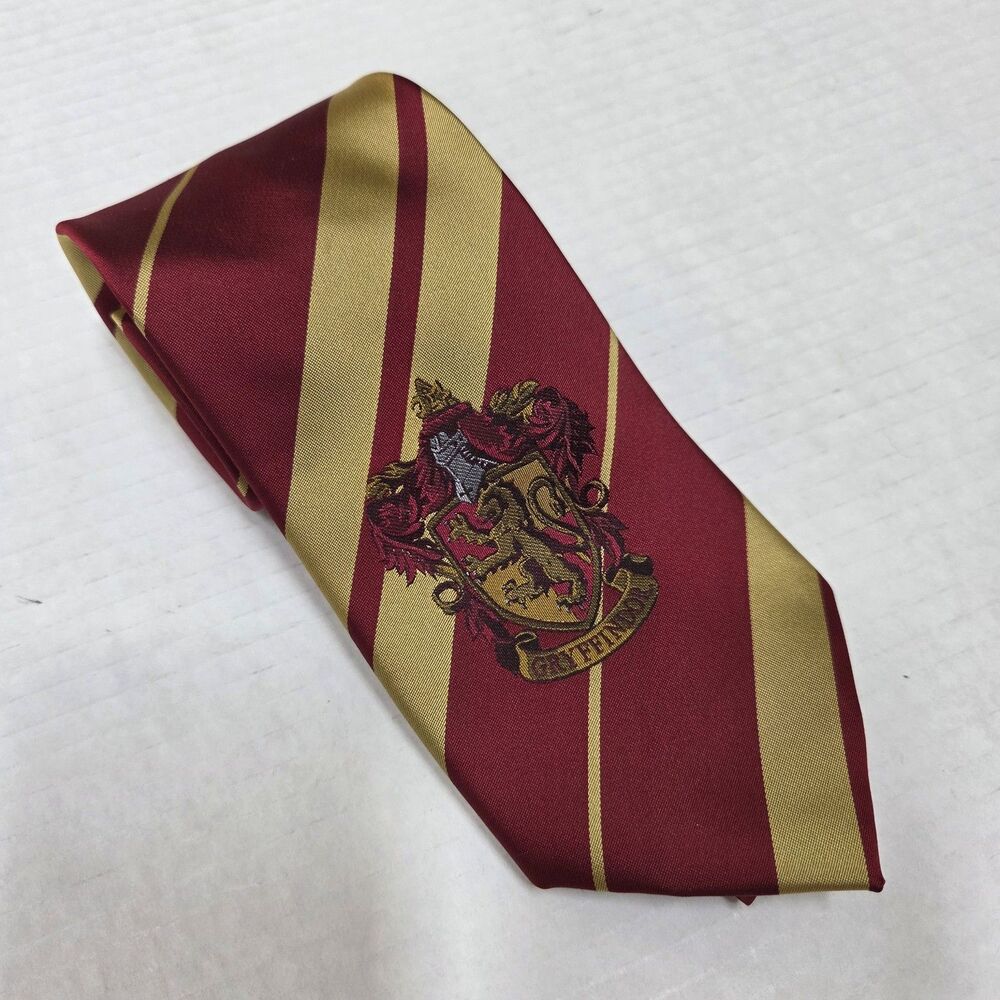 Harry Potter Gryffindor Crest Necktie, 100% Polyester, Warner Bros Entertainment